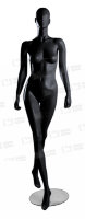 Манекен женский, глянцевый 177, 85-63-89, черный, подставка - металл