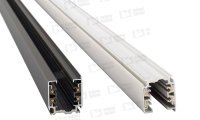 Шинопровод для трековых светильников 3 фазный матовый, черный, длина 3м. 