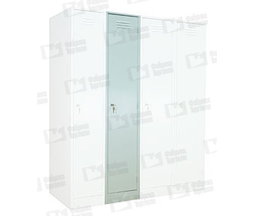 Металлический шкаф для одежды, модульный ШРМ-М-400