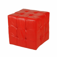 BN-007K Банкетка куб в квадрат (дутый) 420х420х420мм, красный